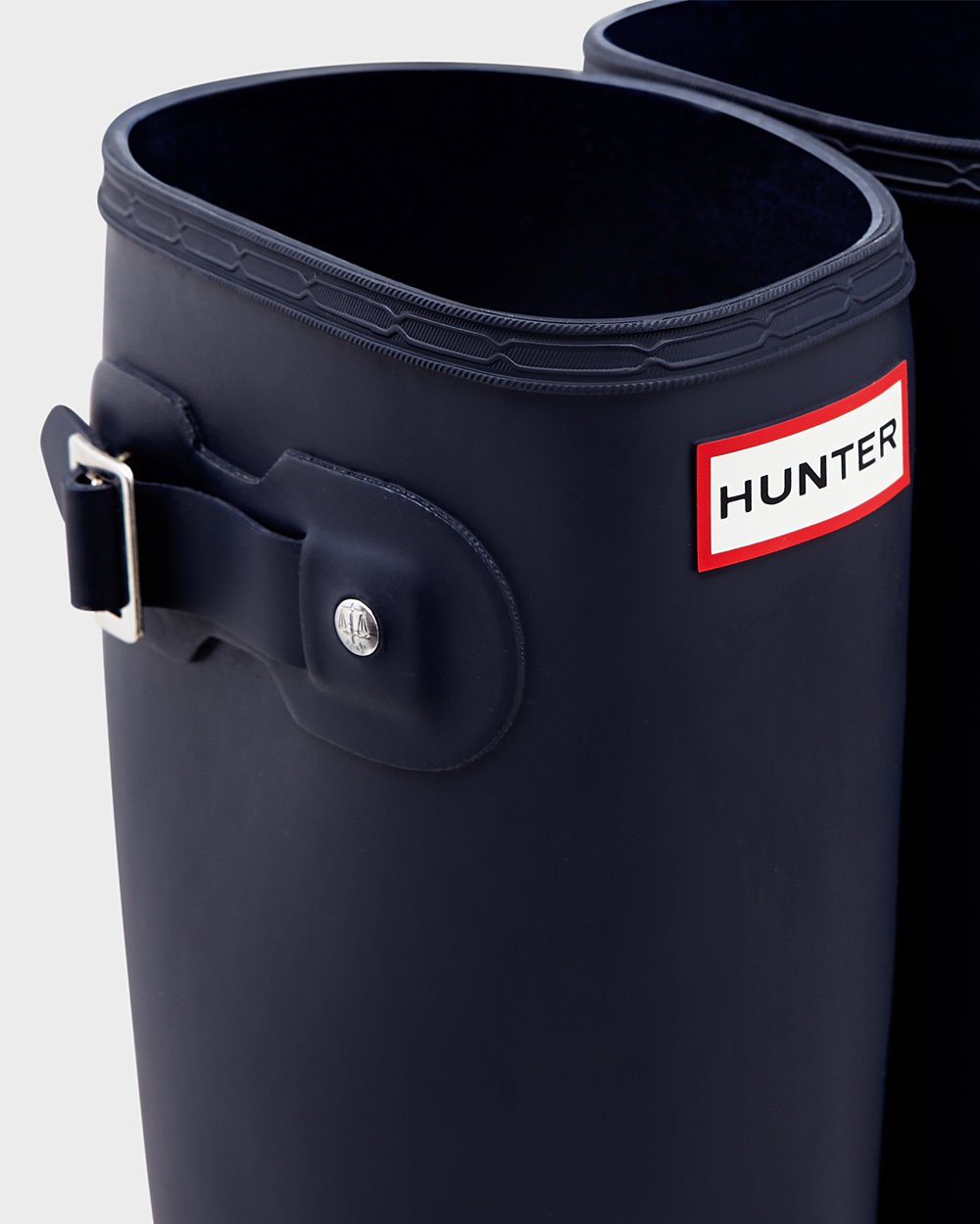 Hoge Regenlaarzen Dames - Hunter Original Tour Foldable - Donker Blauw - 28QFBIHST